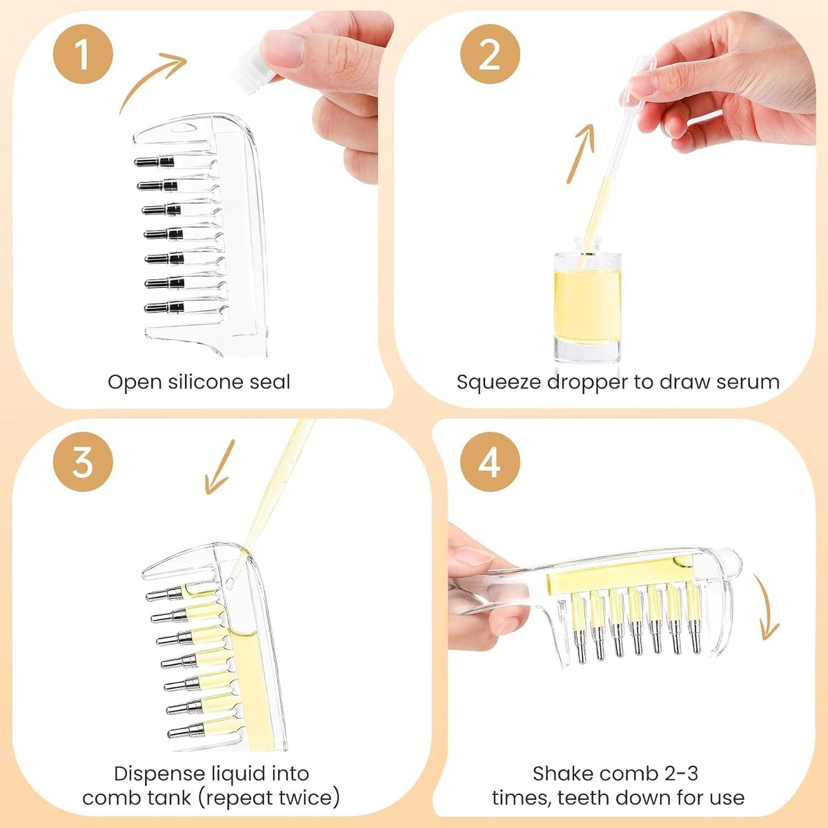 Hair Oil Applicator Comb – Scalp Nourisher & Growth Booster